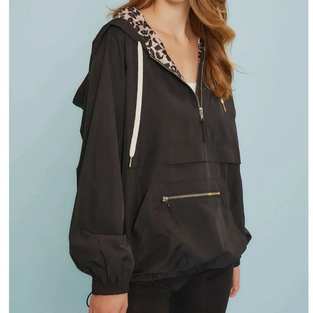 NWT - Leopard Windbreaker - Size Small